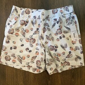 Liz Claiborne sea shell beach shorts NWT women’s size medium